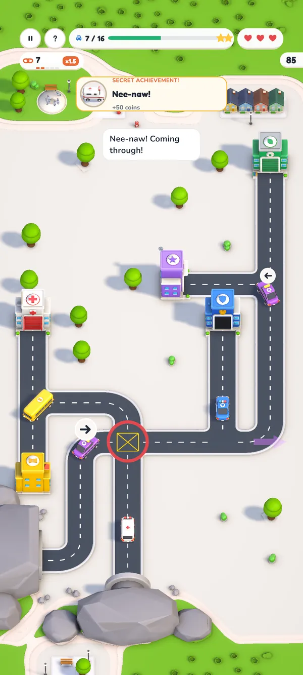 Routeville city streets puzzle