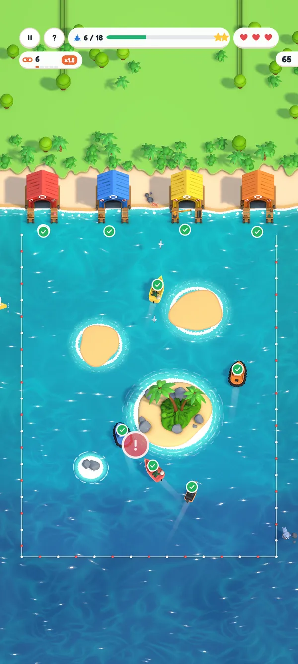 Routeville harbor puzzle